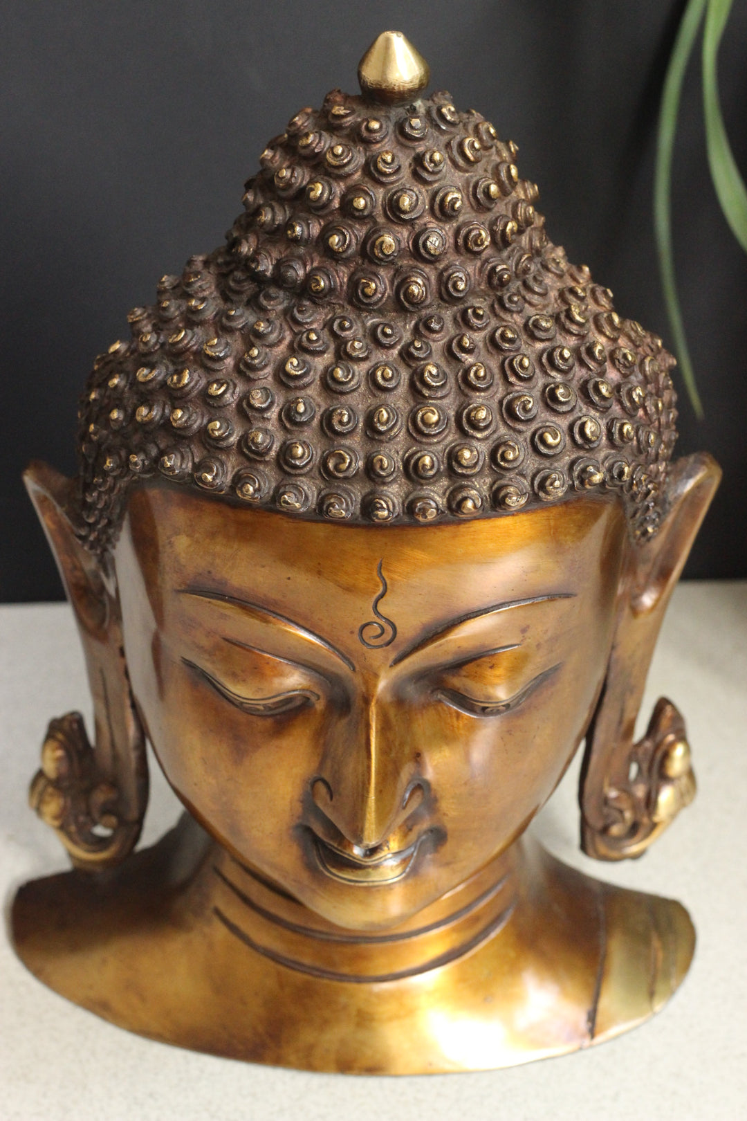 Brass Buddha Face Mask