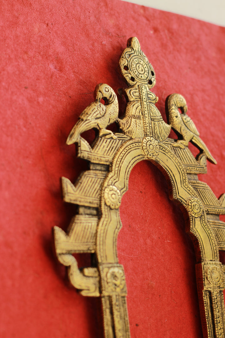 Brass Prabhavali Twin Elephant