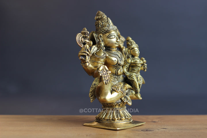 Brass Shiva Parvati Chola Style