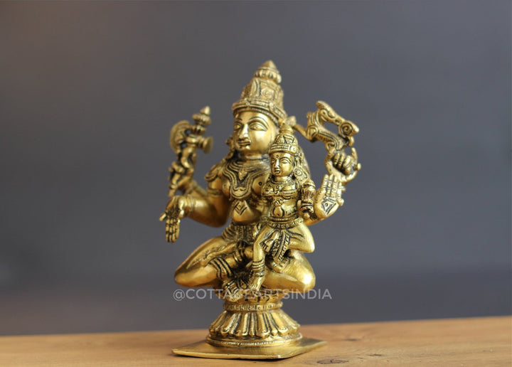 Brass Shiva Parvati Chola Style