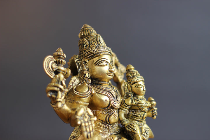 Brass Shiva Parvati Chola Style