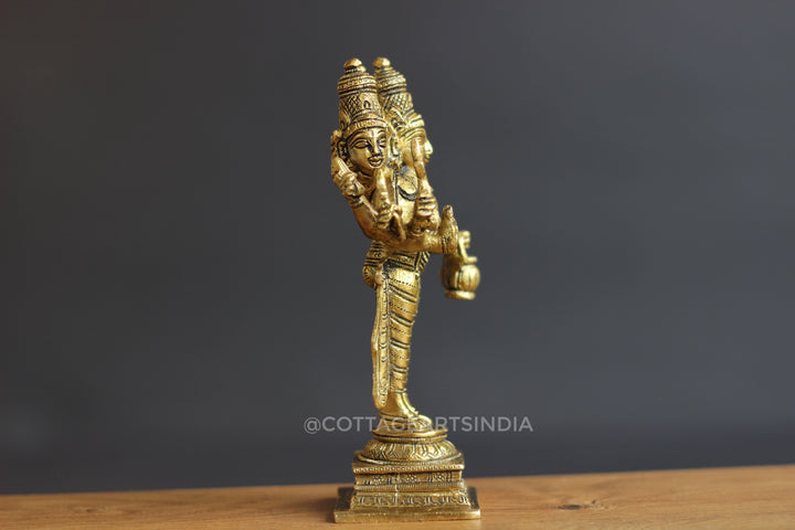 Brass Lord Brahma Statue