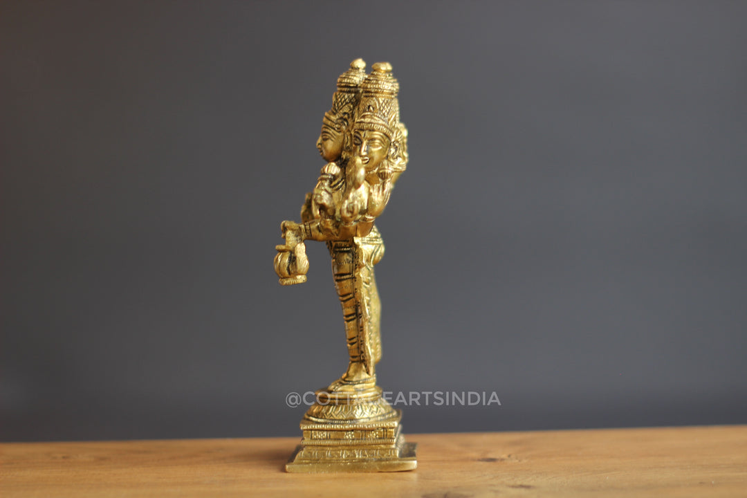 Brass Lord Brahma Statue