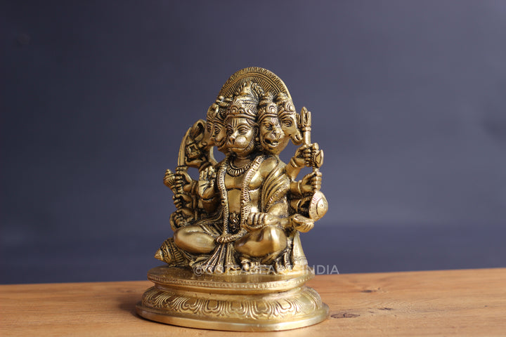 Brass Panchamukhi Hanuman