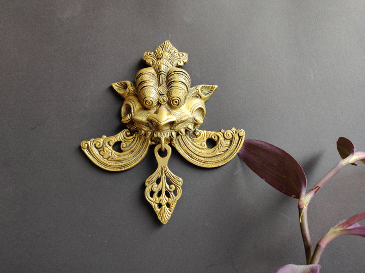 Brass Yali Wall Hanging