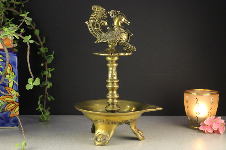 Brass Annapakshi Oil Lamp