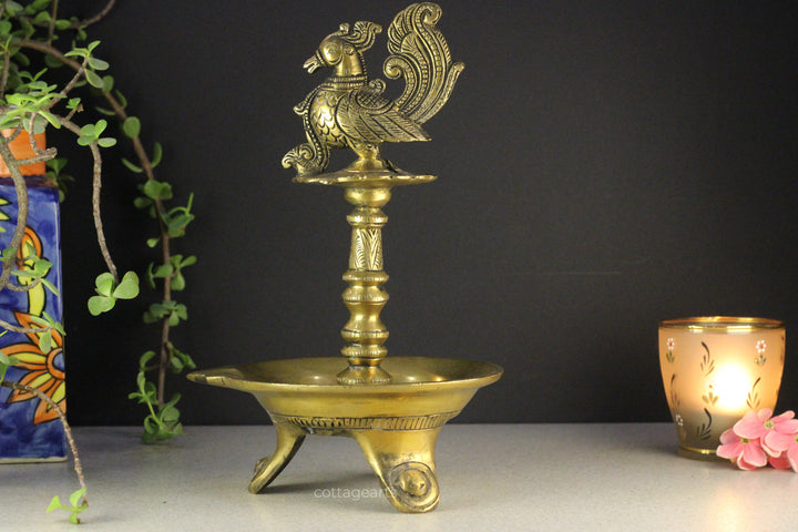 Brass Annapakshi Oil Lamp