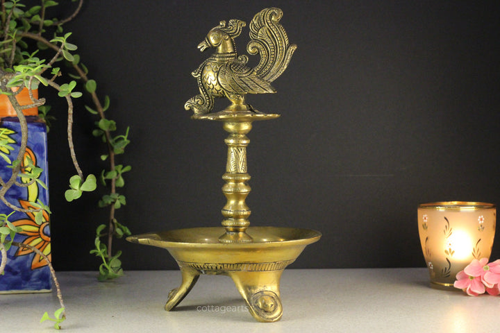 Brass Annapakshi Oil Lamp