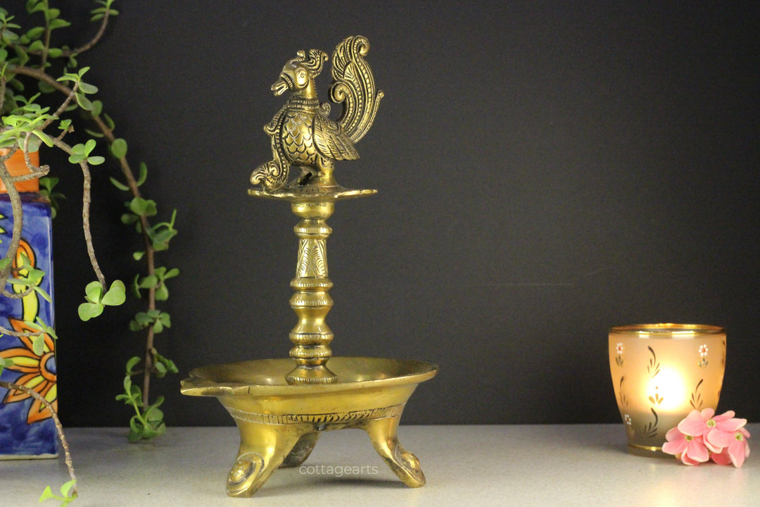 Brass Annapakshi Oil Lamp