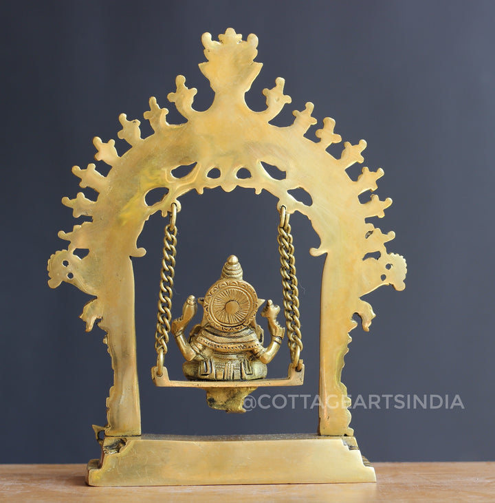 Brass Ganesha Swing 11"