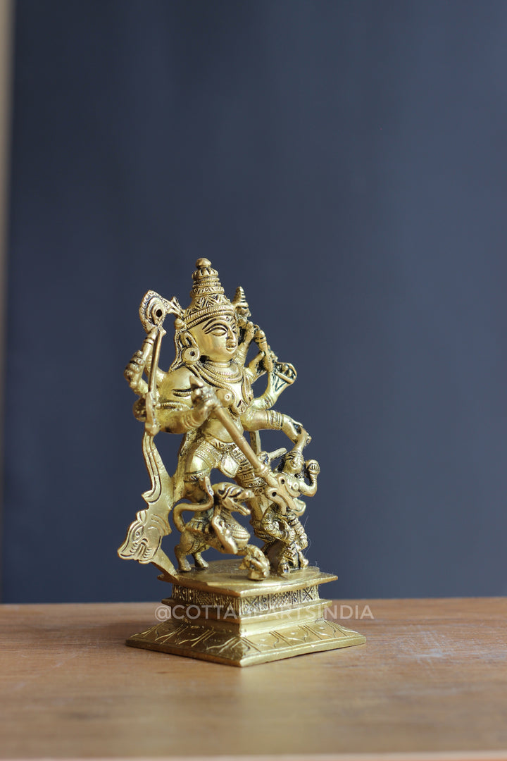 Brass Durga, Mahishasura Mardini