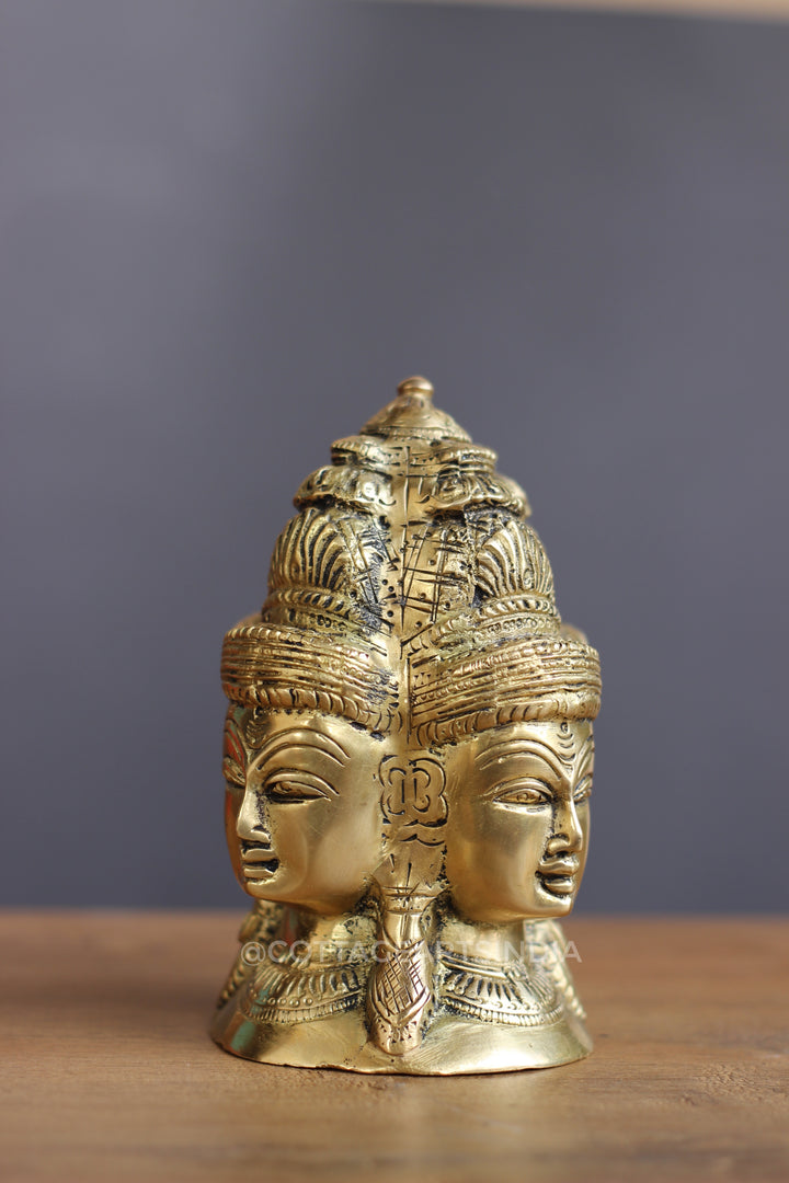 Brass Shiva Four Face, Mukhlinga