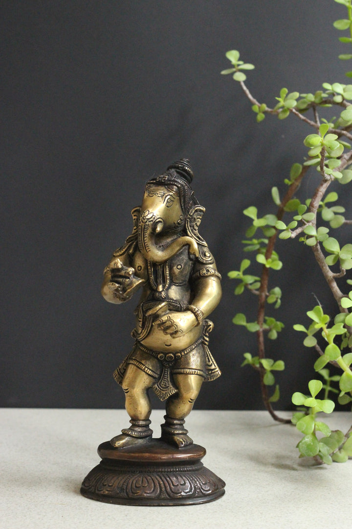 Brass Musical Ganesha