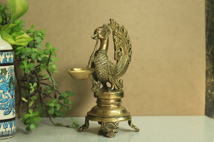 Annapakshi 9'' Oil Lamp