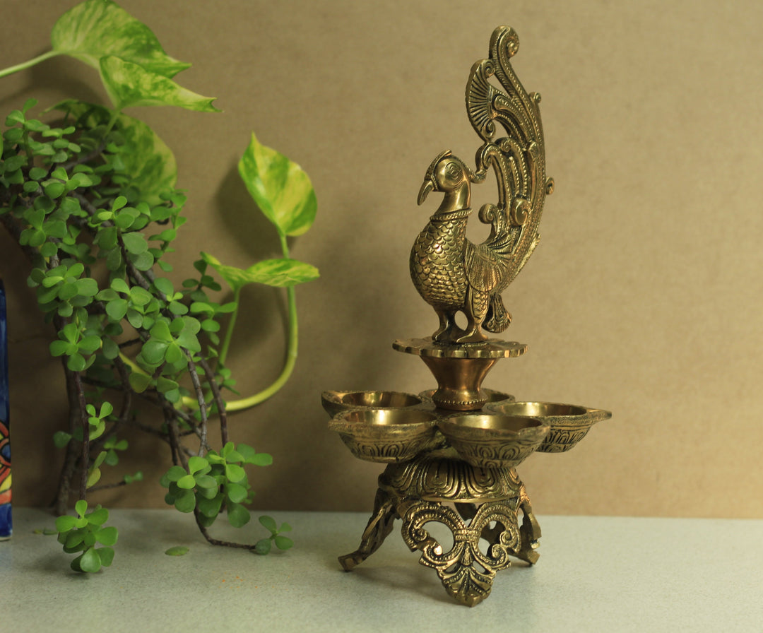 Annapakshi 12'' Oil Lamp