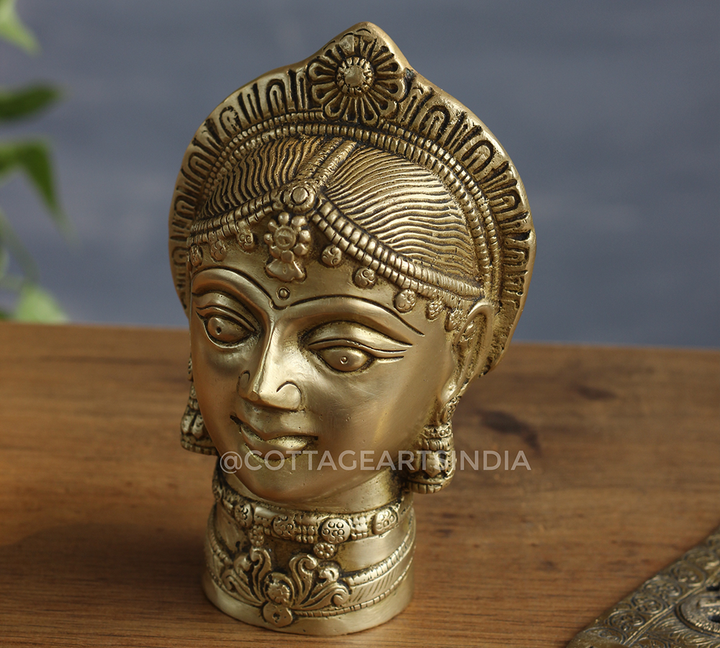 Brass Gauri Head