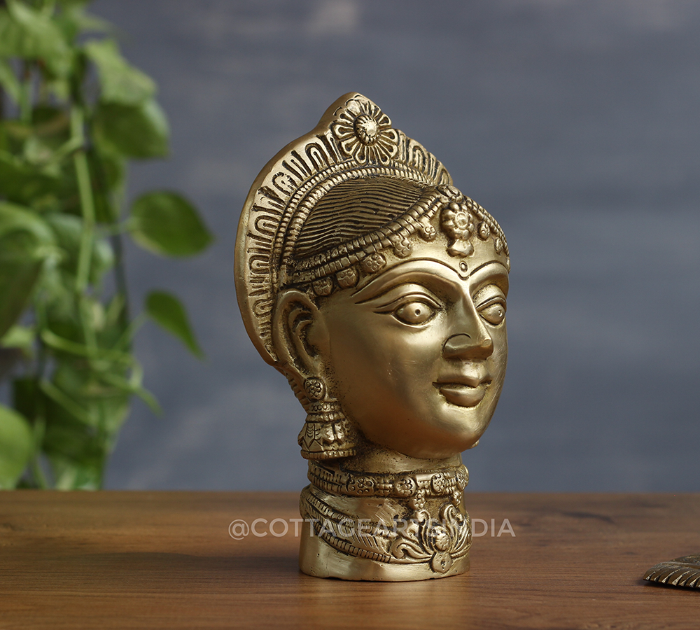 Brass Gauri Head