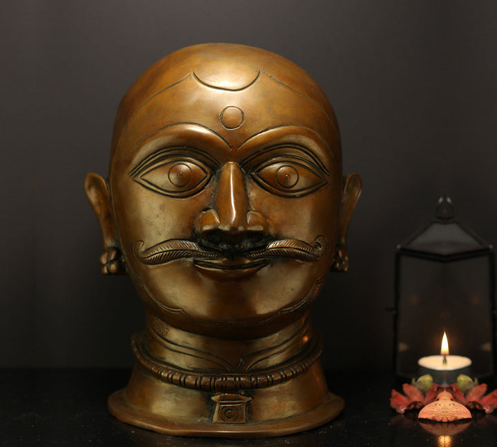 Brass Shiva Mukhlingam Face