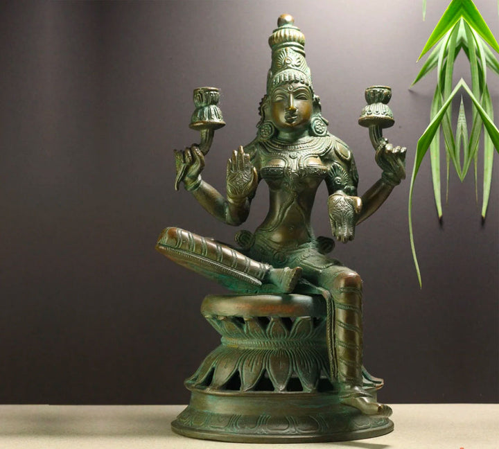 Brass Laxmi  Bronze Finish 13"