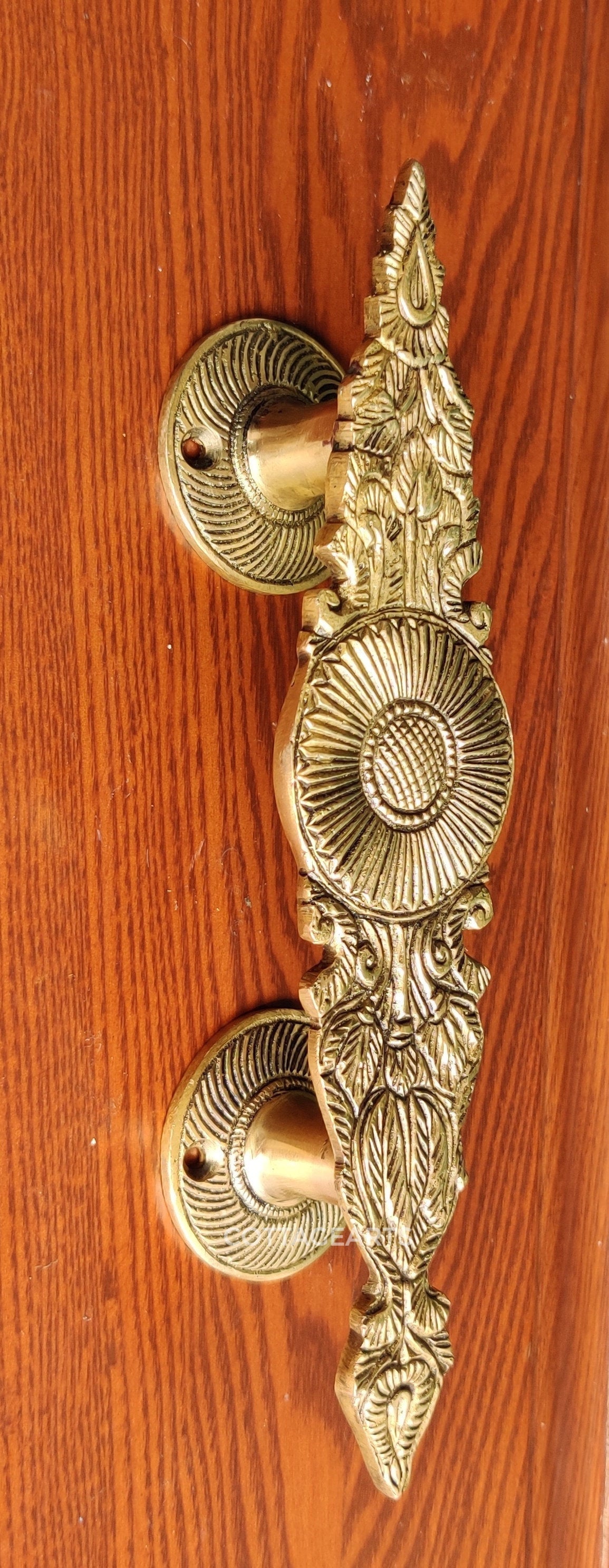 Brass Flower Door Handle , Handmade ,Gift Item, Door Handle, Vintage, Animal Handle, Brass Handle, Handmade high quality Brass, Door Accesorry