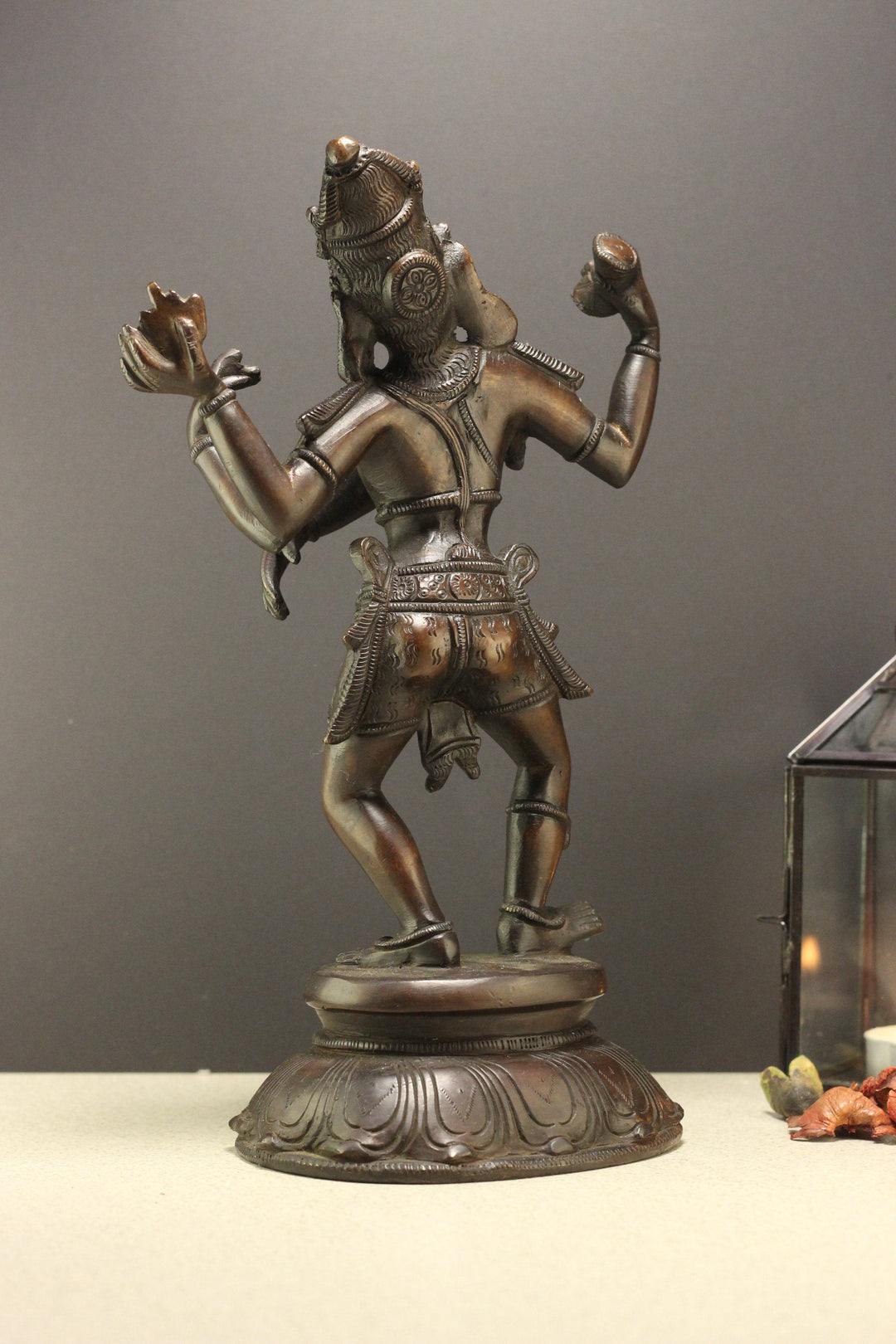 Brass Shiva Tandav Bronze Finish 11"